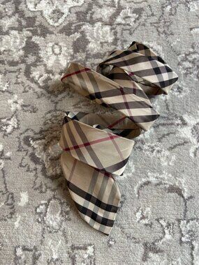 Burberry Classic Check Plaid Silk Tie Necktie